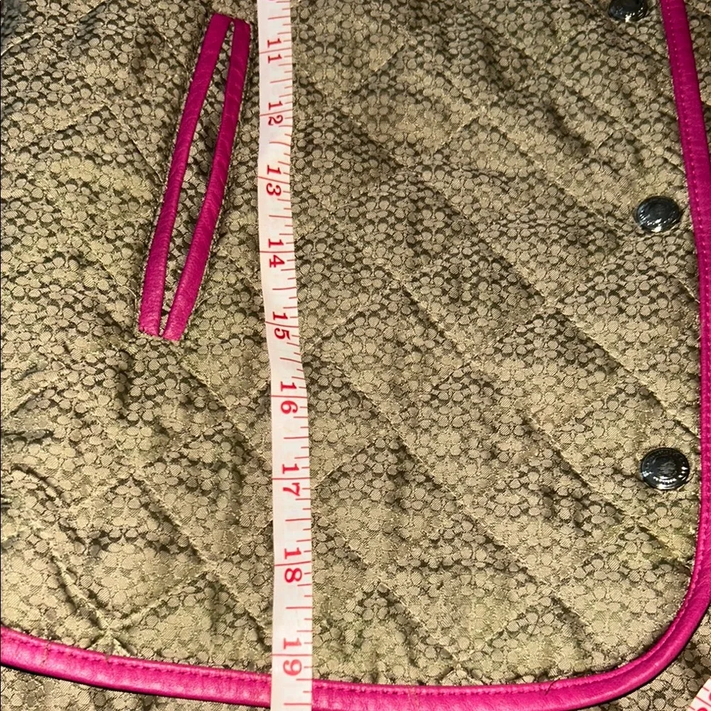 Coach girl,Quilted Jacket with Pink Accents - Picture 9 of 9